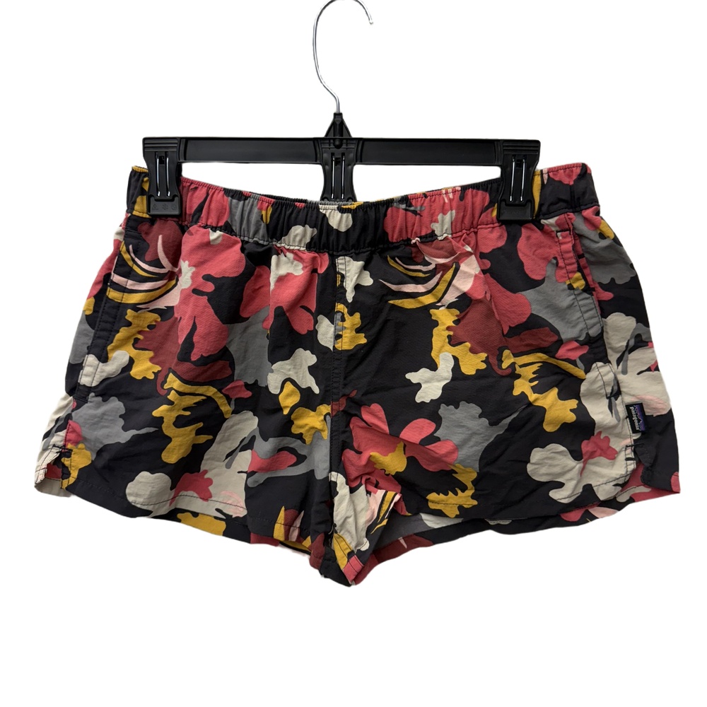 Patagonia Floral Multi-Color Workwear Casual Shorts Elastic Medium‎